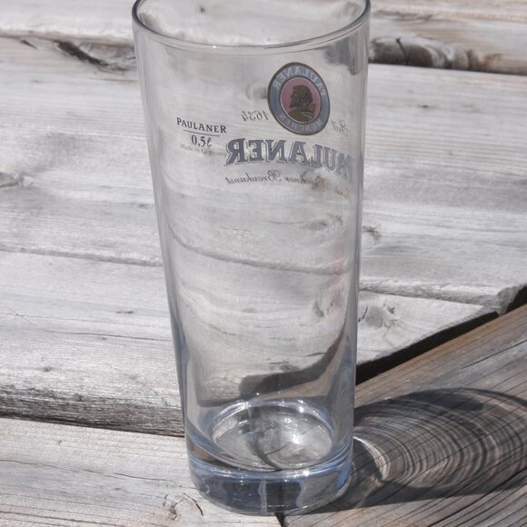 QUALITY PAULANER Pint Glass Brand New PAIR - Picture 2 of 7